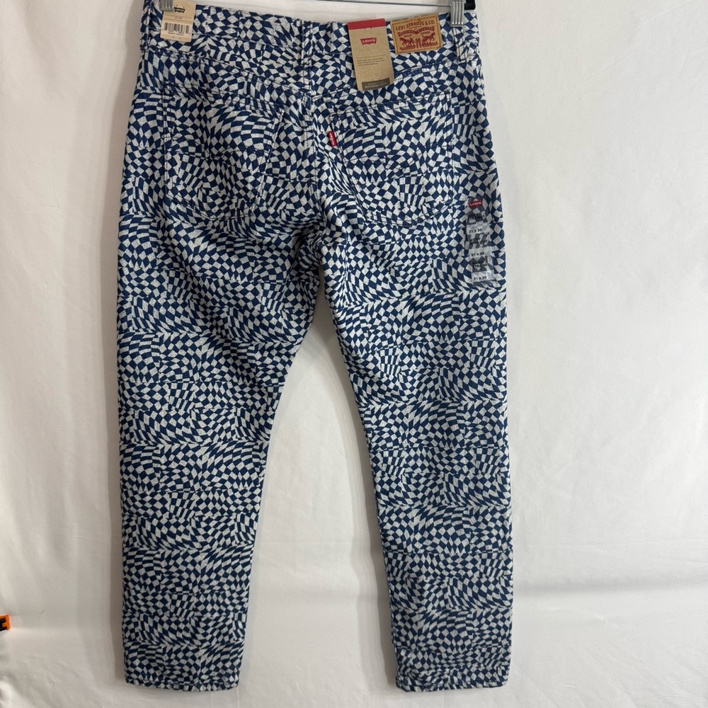 NWT Levi’s Jeans Middy Straight Denim Irregular Geometric, size 31x30 - Picture 13 of 13